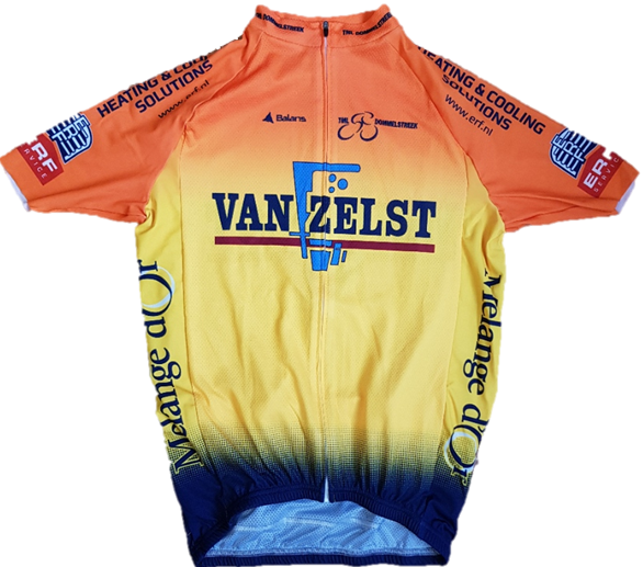 Uw logo op ons wielertenue?